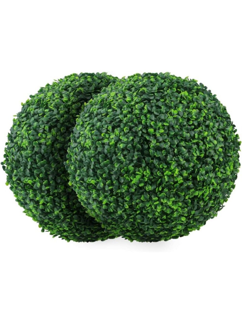 2 PCS 15.7” Artificial Boxwood Topiary Balls - Lush Greenery for Home Decor